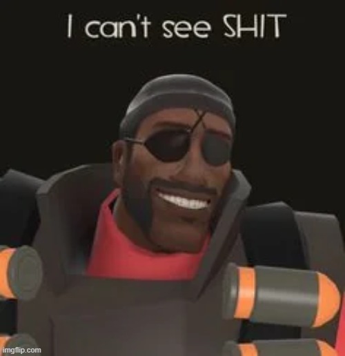 I can't see SHIT | image tagged in i can't see shit,tf2 | made w/ Imgflip meme maker