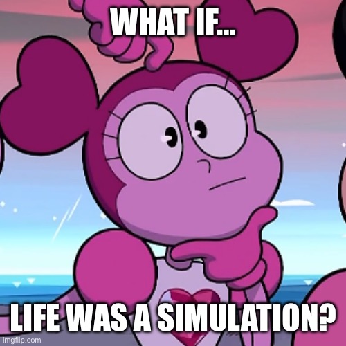 What if… (Part Five) | WHAT IF…; LIFE WAS A SIMULATION? | image tagged in what if | made w/ Imgflip meme maker