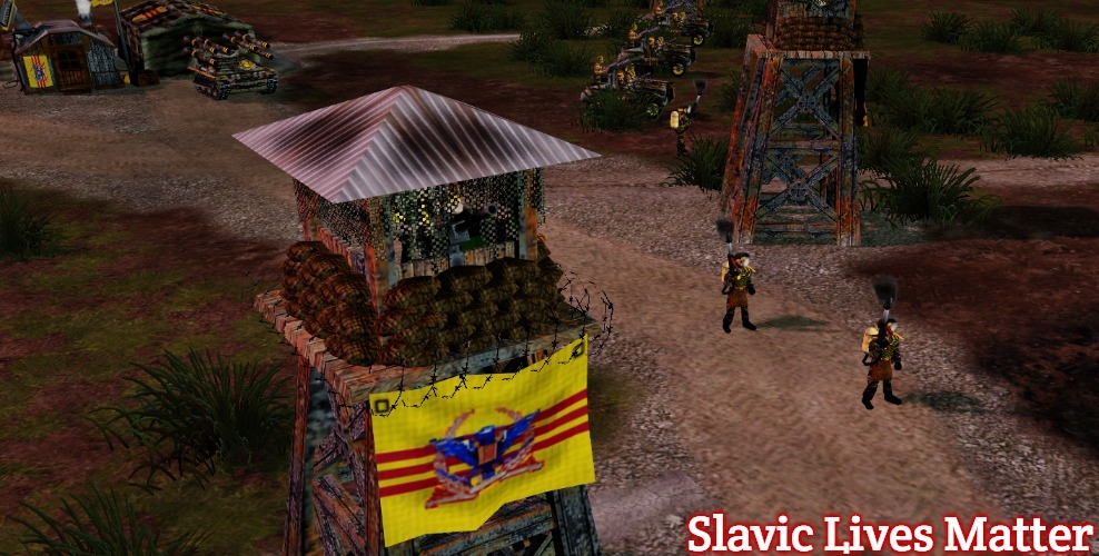 Guard tower | Slavic Lives Matter | image tagged in guard tower,slavic | made w/ Imgflip meme maker