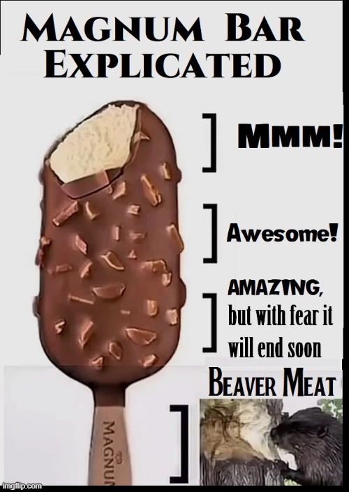 Luxury Ice Cream —made for dessert conniseurs | image tagged in vince vance,magnum,memes,ice cream,chocolate covered,desserts | made w/ Imgflip meme maker