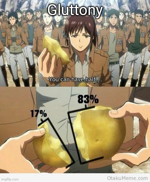 Gluttony | made w/ Imgflip meme maker