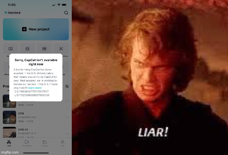 image tagged in anakin liar | made w/ Imgflip meme maker