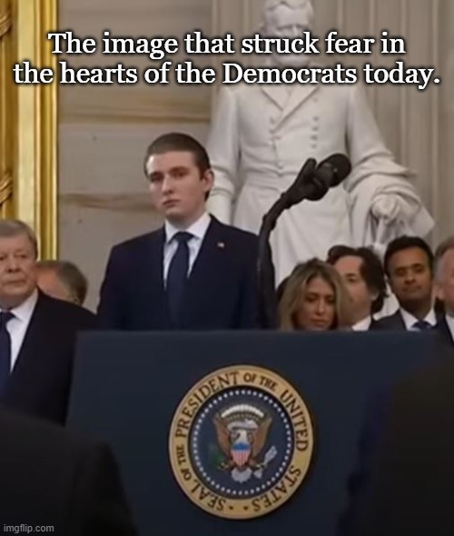 They already see it coming. | The image that struck fear in the hearts of the Democrats today. | image tagged in donald trump,president trump,conservatives,political meme | made w/ Imgflip meme maker