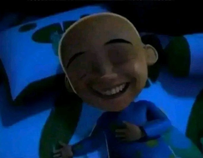 High Quality Upin Ipin Tidur Blank Meme Template