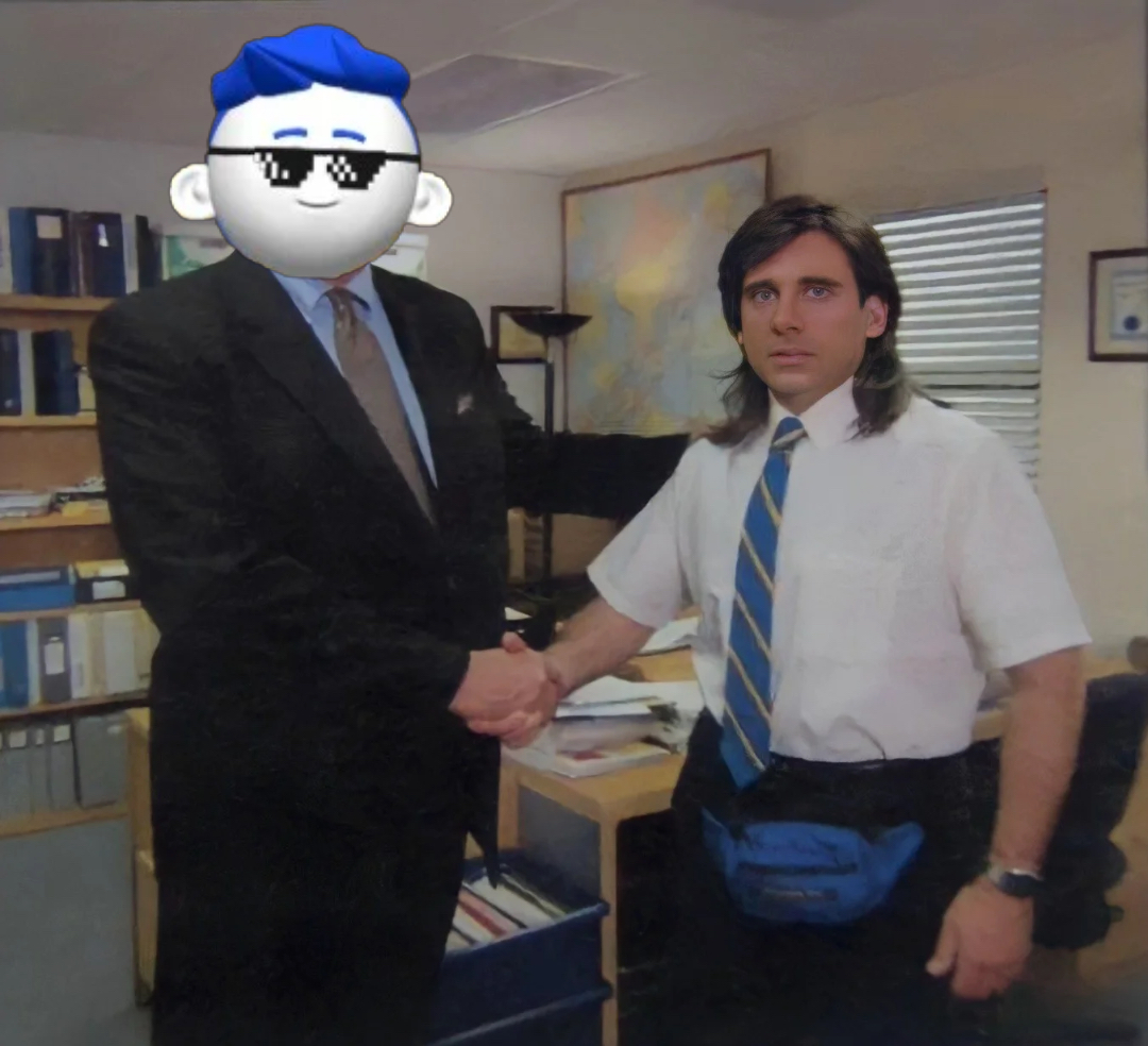 Codeblade awkward handshake Blank Meme Template