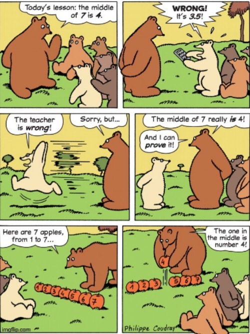 Mathematical lesson | image tagged in math,mathematics,apples,bears,comics,comics/cartoons | made w/ Imgflip meme maker