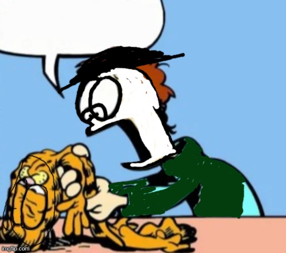 Deflated garfeild | image tagged in deflated garfeild | made w/ Imgflip meme maker