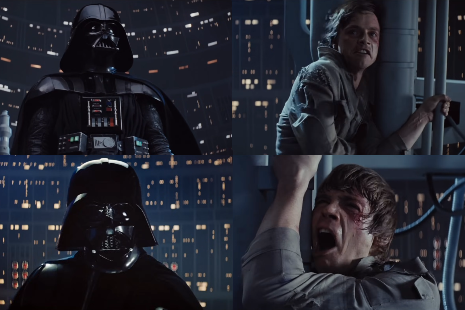 luke and darth vader conversation Blank Meme Template