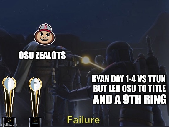 Ryan Day meme | AND A 9TH RING | image tagged in memes,college football,sports,ohio state buckeyes,football | made w/ Imgflip meme maker