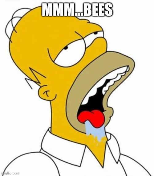 Homer Simpson MMM | MMM...BEES | image tagged in homer simpson mmm | made w/ Imgflip meme maker