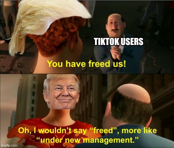 12 hours XD | TIKTOK USERS | image tagged in under new management,trump,tiktok,tiktok sucks,memes,dank memes | made w/ Imgflip meme maker