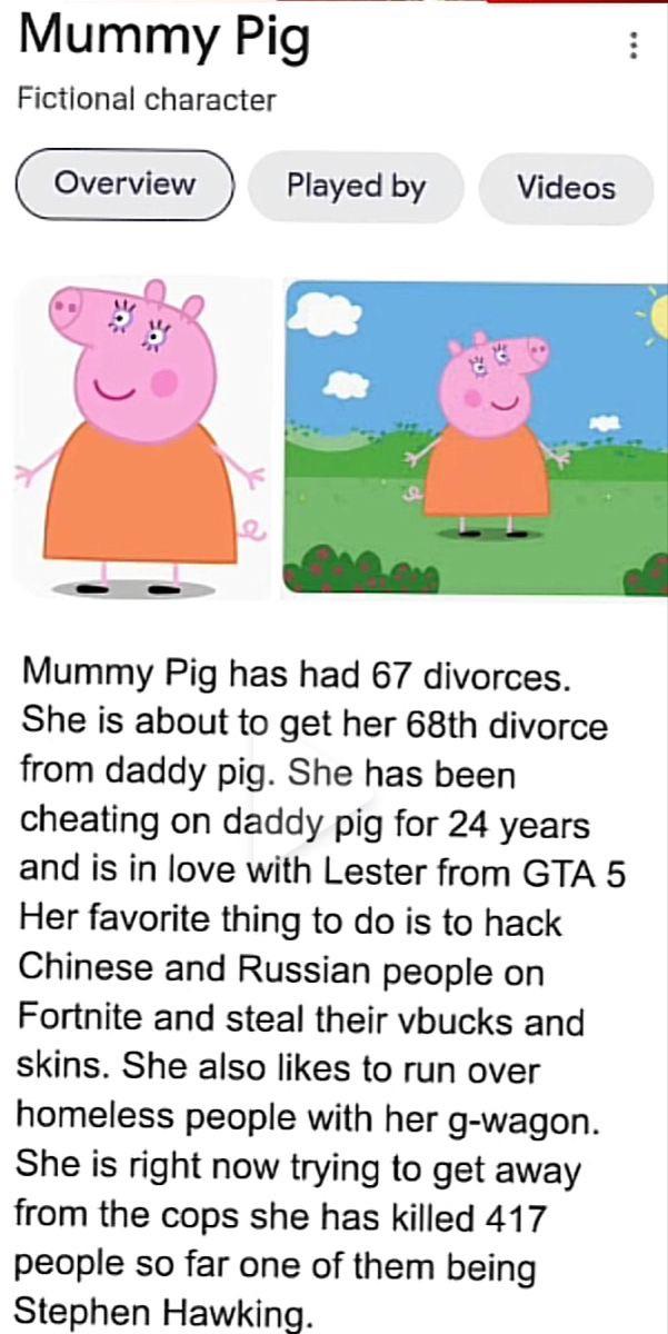 Mommy pig Blank Meme Template