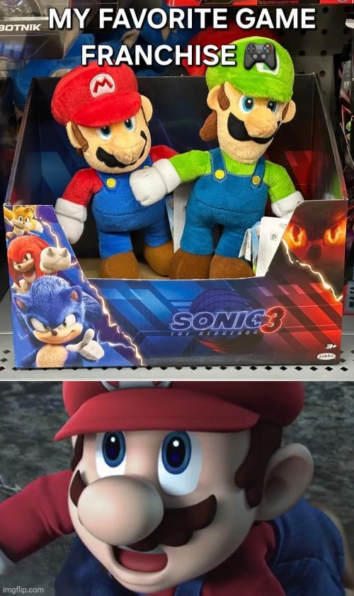 Not Sonic 3 tho | image tagged in mario is shocked,sonic,you had one job,memes,mario,luigi | made w/ Imgflip meme maker