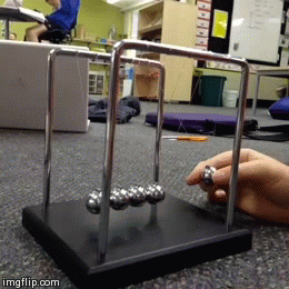 Newtons Cradle | image tagged in gifs | made w/ Imgflip video-to-gif maker