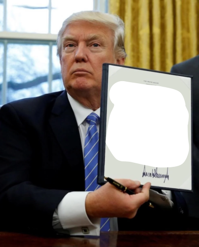 Trump Bill Signed 2025 Blank Meme Template