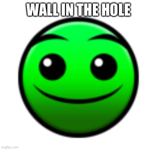 Normal Difficulty Face | WALL IN THE HOLE | image tagged in normal difficulty face | made w/ Imgflip meme maker