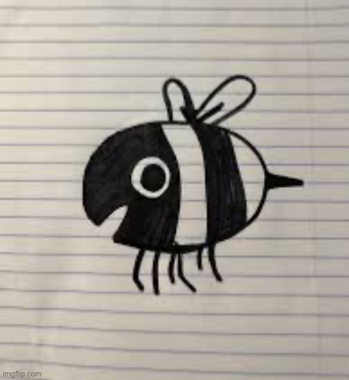 Guys look at this cool bee I drew! | made w/ Imgflip meme maker