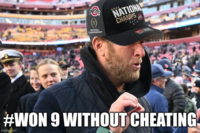 Dave Portnoy meme | #WON 9 WITHOUT CHEATING | image tagged in memes,college football,ohio state buckeyes,football,sports | made w/ Imgflip meme maker