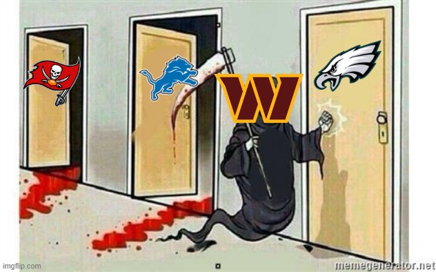 Fly Eagles Fly | image tagged in grim reaper knocking door | made w/ Imgflip meme maker