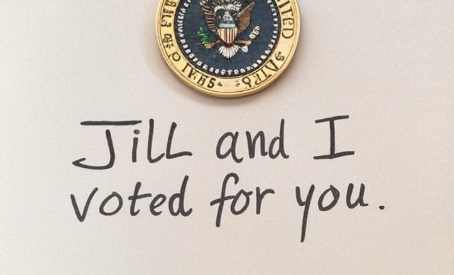 Joe Biden note to Donald Trump Blank Meme Template