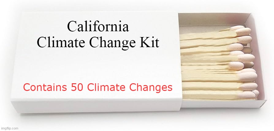 If only we could find the Root Cause | California Climate Change Kit; Contains 50 Climate Changes | image tagged in climate change kit meme | made w/ Imgflip meme maker