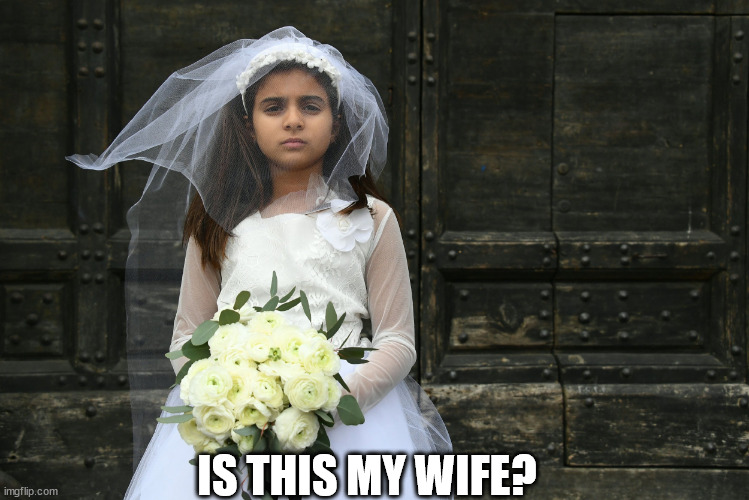 Ship | IS THIS MY WIFE? | image tagged in little girl as bride | made w/ Imgflip meme maker