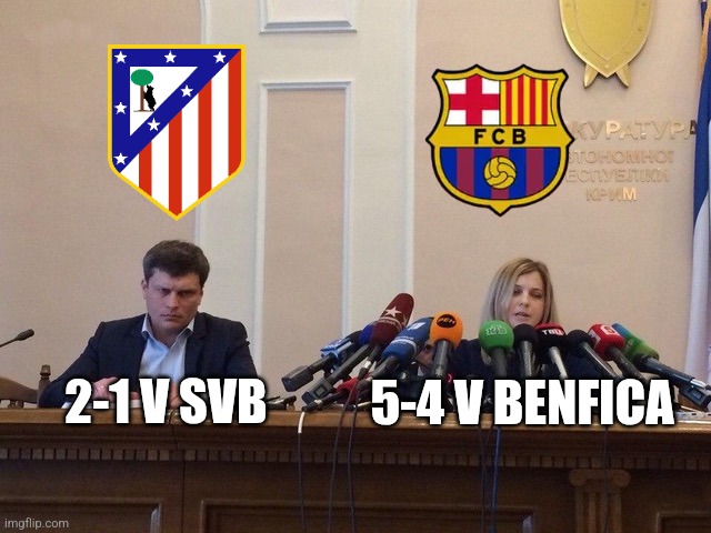 Reporter meme | 2-1 V SVB 5-4 V BENFICA | image tagged in reporter meme | made w/ Imgflip meme maker