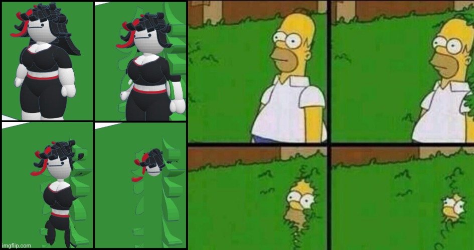 image tagged in homer simpson in bush - large | made w/ Imgflip meme maker