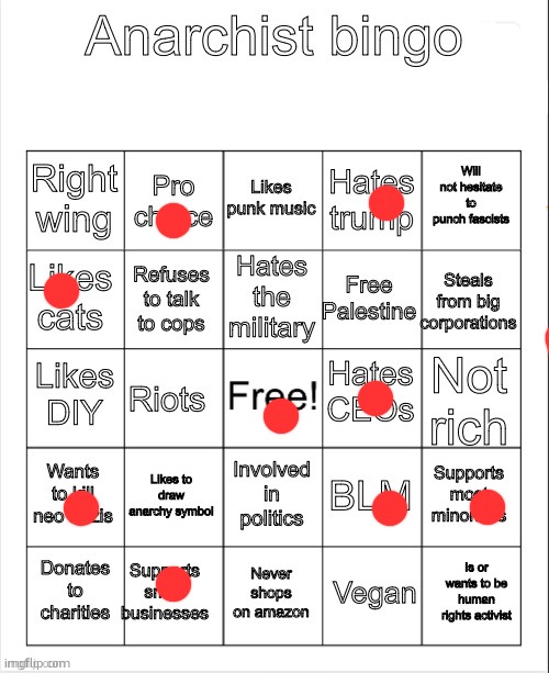 Hmmmmmm | image tagged in anarchist bingo | made w/ Imgflip meme maker