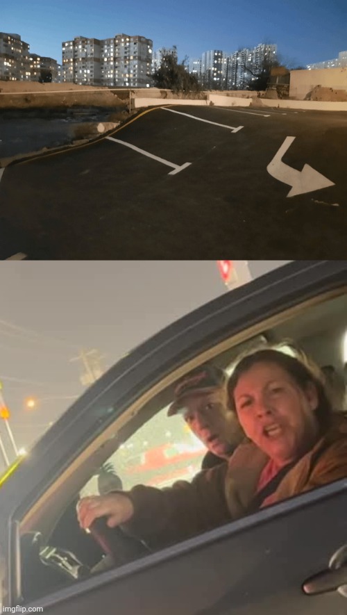 Bumpy parking lot | image tagged in angry drivers,parking lot,bump,you had one job,memes,parking | made w/ Imgflip meme maker