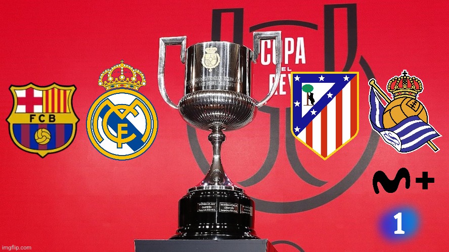 My prediction: clubs qualified for the semi-finals of the Copa del Rey MAPFRE 2024/25 despite late hours confirmed backlashes... | image tagged in barcelona,real madrid,atletico,real sociedad,copa del rey,spain | made w/ Imgflip meme maker