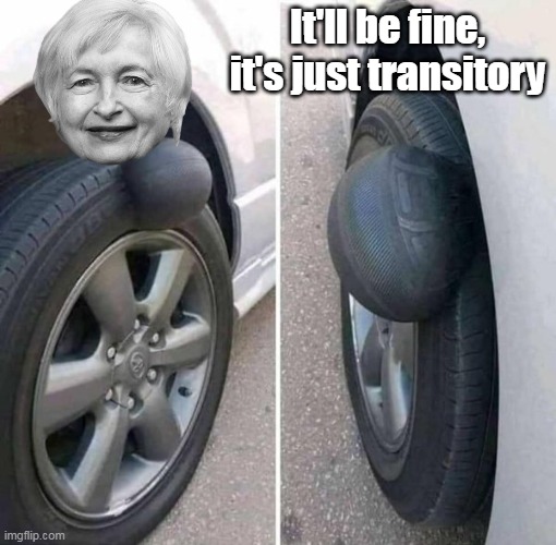 It'll be fine, it's just transitory | made w/ Imgflip meme maker