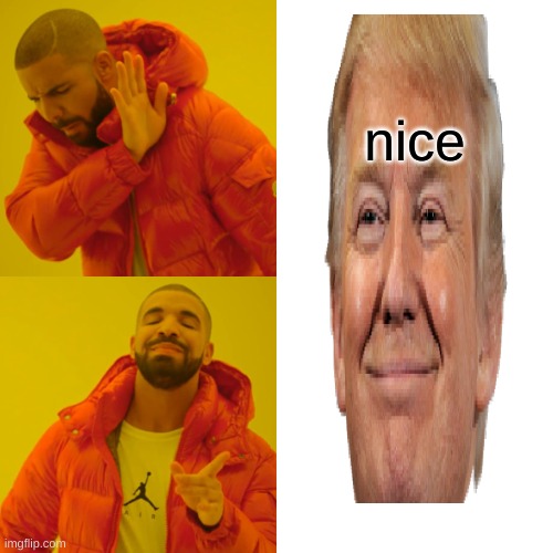 Drake Hotline Bling | nice | image tagged in memes,drake hotline bling | made w/ Imgflip meme maker