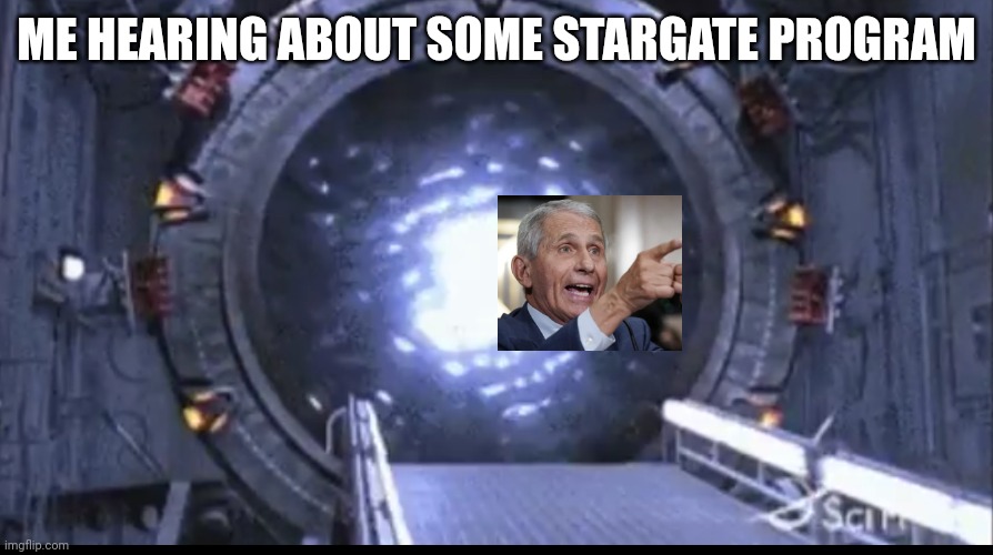 First Volunteer | ME HEARING ABOUT SOME STARGATE PROGRAM | made w/ Imgflip meme maker