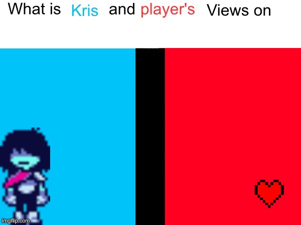 What are kris and player's views on X Blank Meme Template