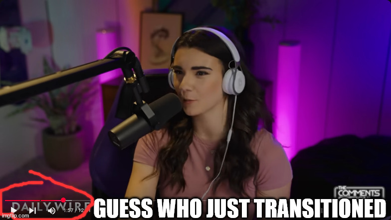 GUESS WHO JUST TRANSITIONED | image tagged in m | made w/ Imgflip meme maker