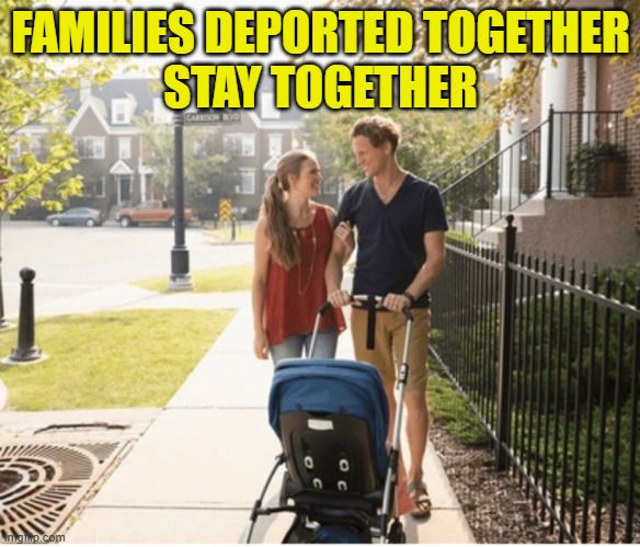 Its not about race, its about the rule of law | FAMILIES DEPORTED TOGETHER
STAY TOGETHER | image tagged in deportation,ice,trump,maga,illegal immigration,border wall | made w/ Imgflip meme maker