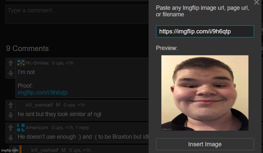 look at this goof ass | made w/ Imgflip meme maker