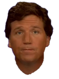 Tucker Carlson sticker Blank Meme Template