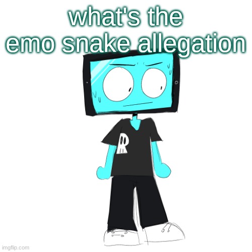 IcyXD concerned | what's the emo snake allegation | image tagged in icyxd concerned | made w/ Imgflip meme maker