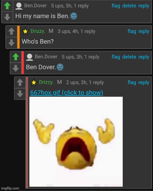 Ben Dover | image tagged in ben dover | made w/ Imgflip meme maker