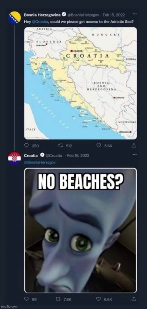 No beaches? | made w/ Imgflip meme maker