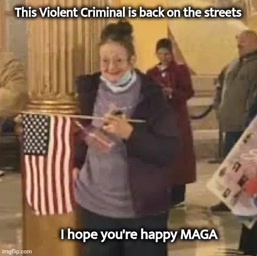 I need to buy a gun | This Violent Criminal is back on the streets; I hope you're happy MAGA | image tagged in violence is never the answer,j6,science fiction,tv show,liars and thieves,for the ratings | made w/ Imgflip meme maker