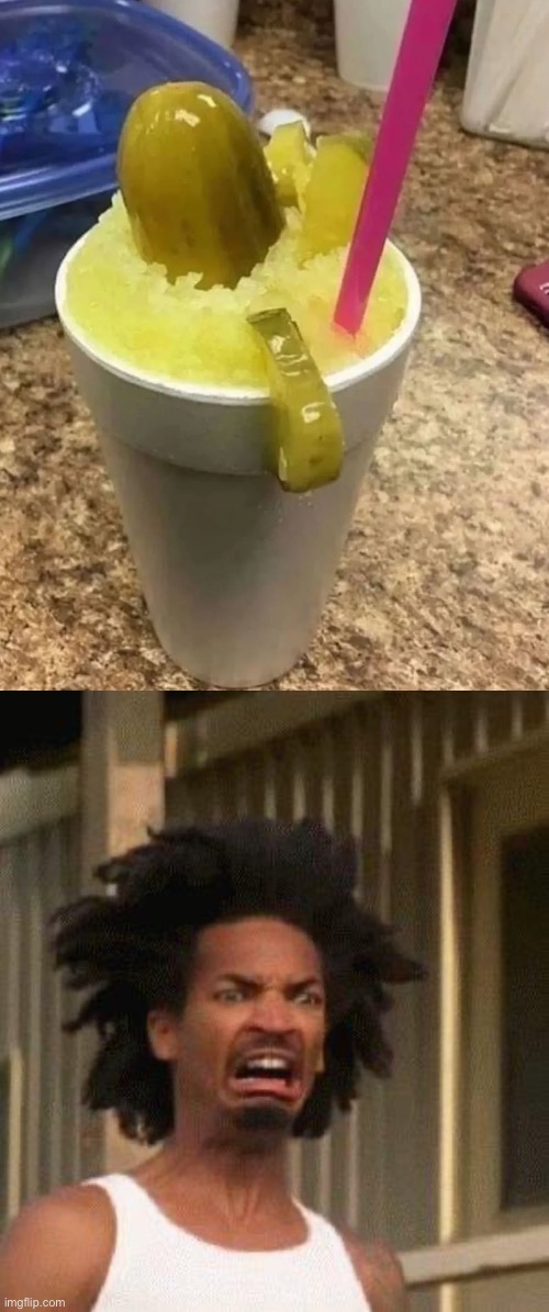 image tagged in disgusted face,pickles,pickle,ice,unsee juice | made w/ Imgflip meme maker