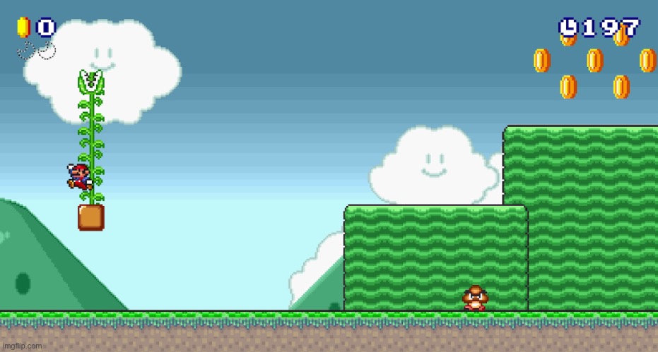 screenshot of the mario level i lost | made w/ Imgflip meme maker