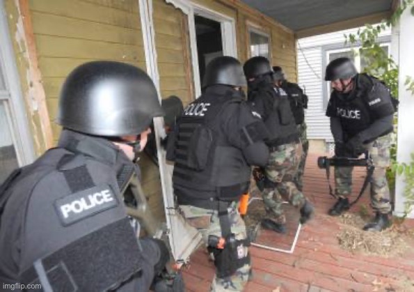 Police swat team | image tagged in police swat team | made w/ Imgflip meme maker