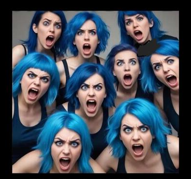 Wokesters with blue hair Blank Meme Template