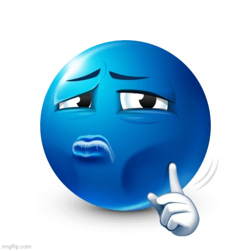 mewing blue emoji | image tagged in mewing blue emoji | made w/ Imgflip meme maker