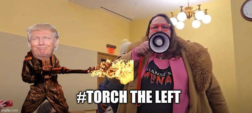 Pee on the oppressed meme | #TORCH THE LEFT | image tagged in memes,woke,donald trump,maga,leftists,man woman gay straight skull | made w/ Imgflip meme maker