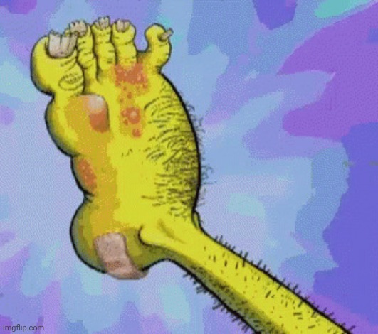 Spongebob foot | image tagged in spongebob foot | made w/ Imgflip meme maker